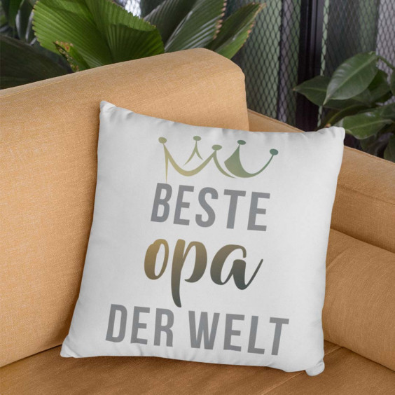 Beste Opa der Welt - Kissen mit Aufdruck