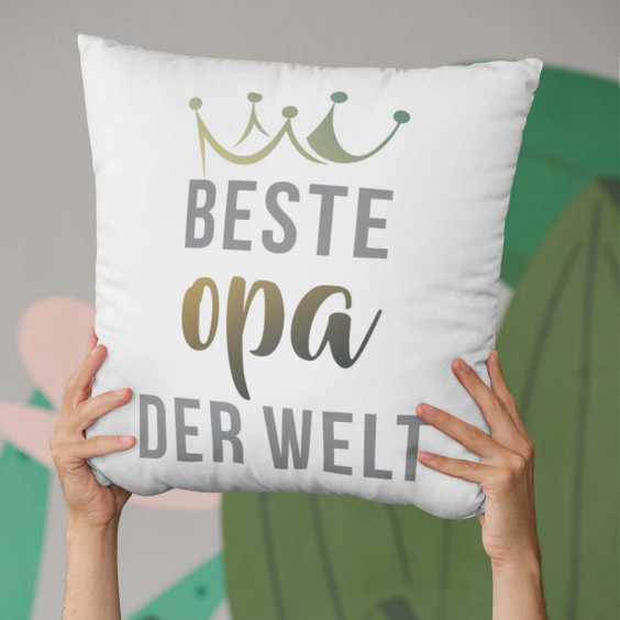Beste Opa der Welt - Kissen mit Aufdruck