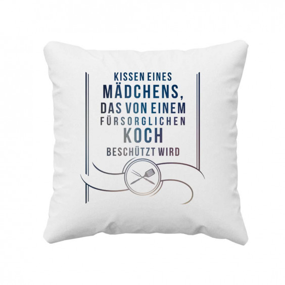  das von einem fürsorglichen Koch beschützt wird - Kissen mit Aufdruck