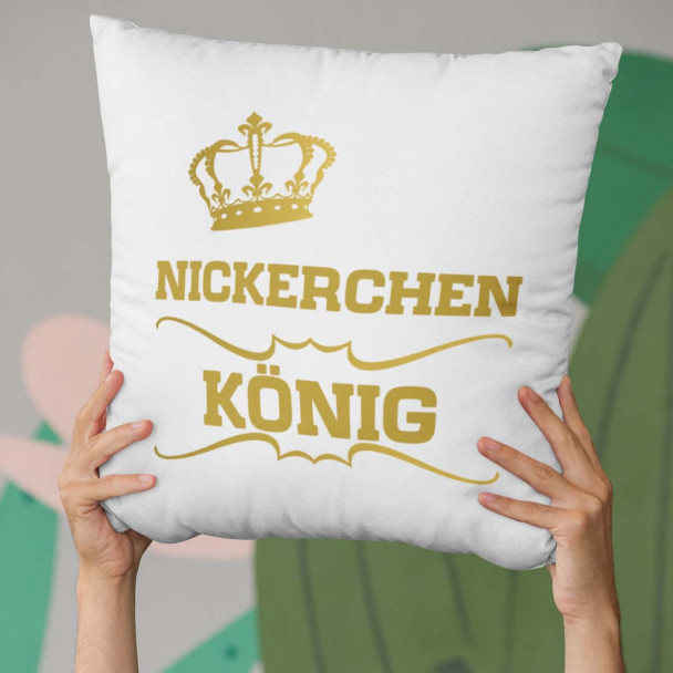 Nickerchen-König - Kissen mit Aufdruck