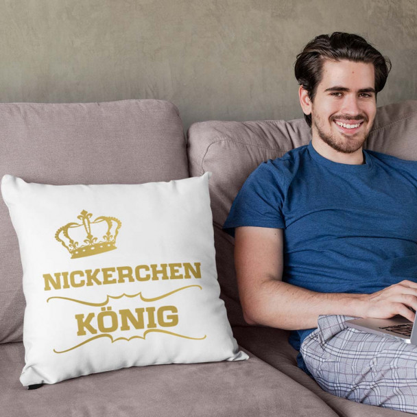 Nickerchen-König - Kissen mit Aufdruck