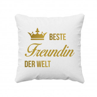 Beste Freundin der Welt  - Kissen mit Aufdruck