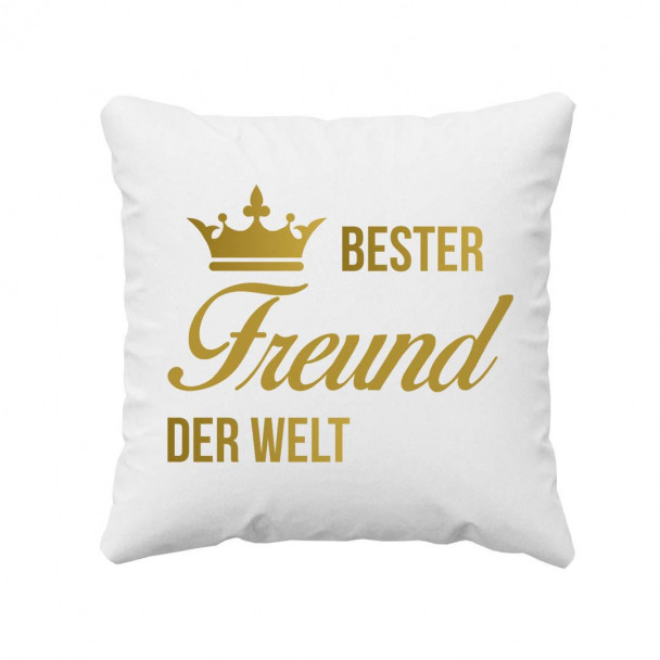 Bester Freund der Welt - Kissen mit Aufdruck Bester Freund der Welt - Kissen mit Aufdruck