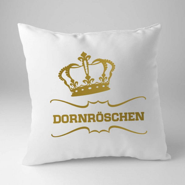 Dornröschen - Kissen mit Aufdruck