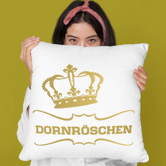 Dornröschen - Kissen mit Aufdruck
