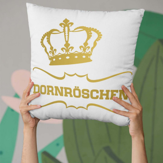Dornröschen - Kissen mit Aufdruck