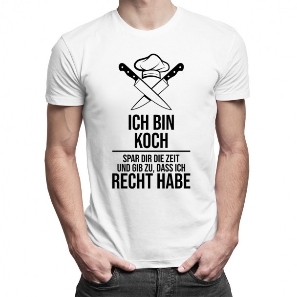 dass ich Recht habe - Herren t-shirt mit Aufdruck