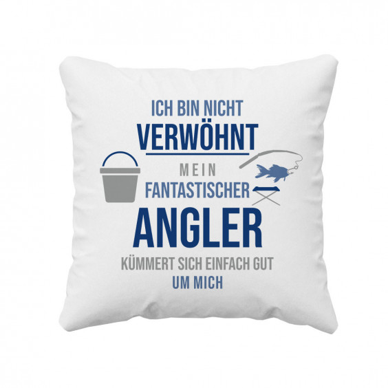  mein fantastischer Angler kümmert sich einfach gut um mich - Kissen mit Aufdruck