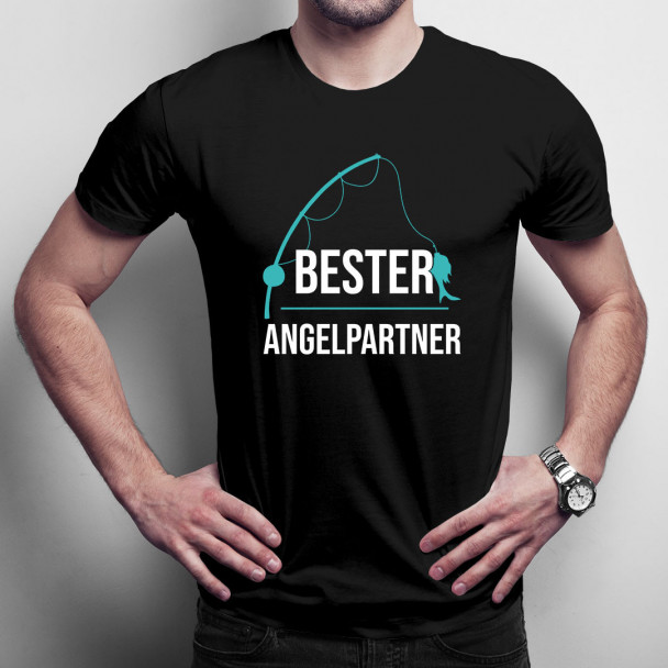 Bester Angelpartner - Herren t-shirt mit Aufdruck