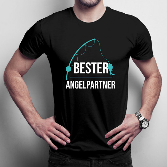 Bester Angelpartner - Herren t-shirt mit Aufdruck