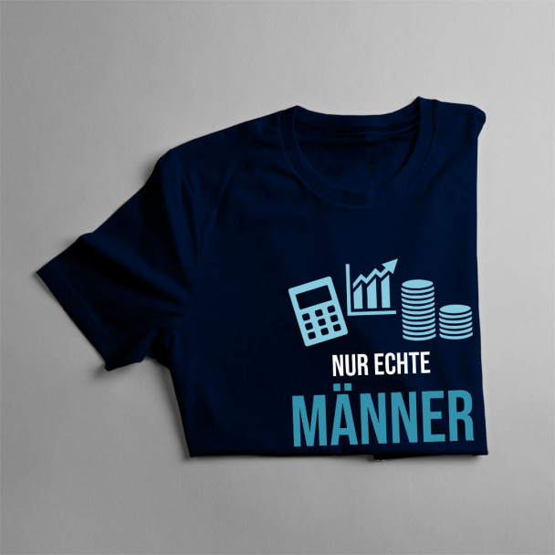 Nur echte Männer lieben Buchhalterinnen - Herren t-shirt mit Aufdruck