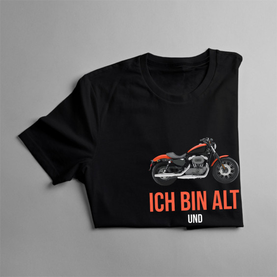  aber mein Motorrad ist mächtig - Herren t-shirt mit Aufdruck