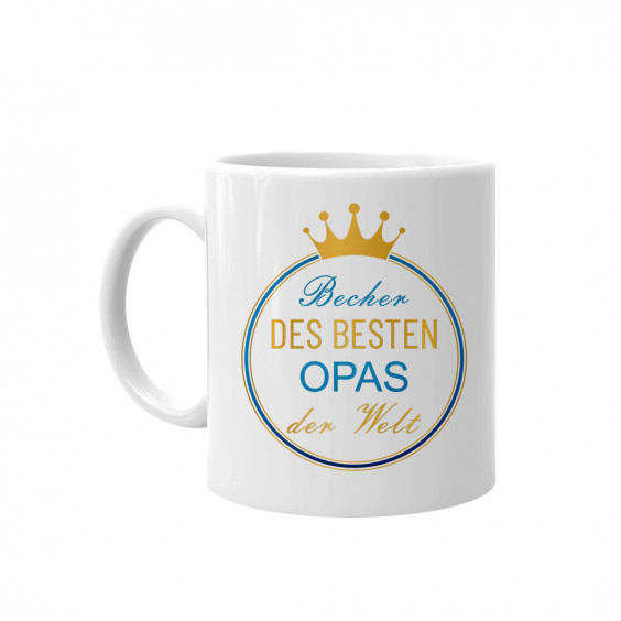 Becher des besten Opas der Welt - Keramikbecher mit Aufdruck
