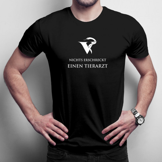 Nichts erschreckt einen Tierarzt - Herren t-shirt mit Aufdruck