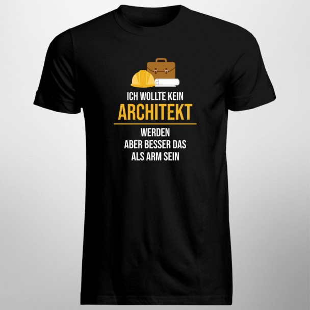  als arm sein - Herren t-shirt mit Aufdruck