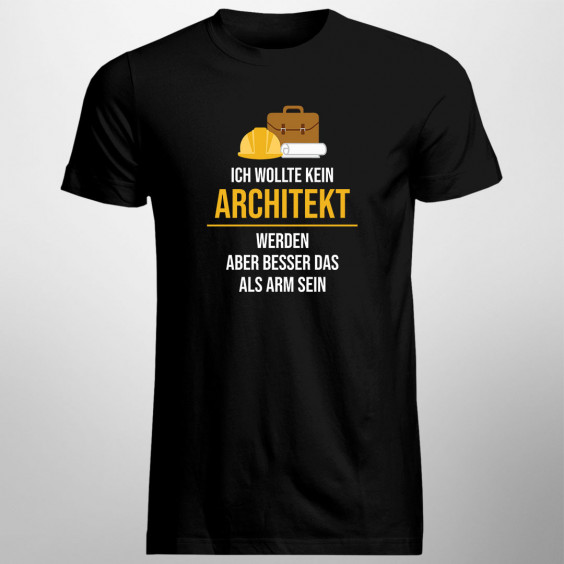  als arm sein - Herren t-shirt mit Aufdruck