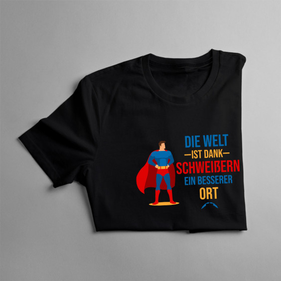 Die Welt ist dank Schweißern ein besserer Ort - Herren t-shirt mit Aufdruck
