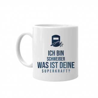 Ich bin Schweißer - was ist deine Superkraft? - Keramikbecher mit Aufdruck