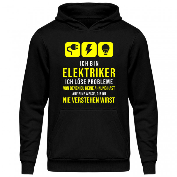 ich löse Probleme - Herren-Sweatshirt mit Aufdruck ich löse Probleme - Herren-Sweatshirt mit Aufdruck