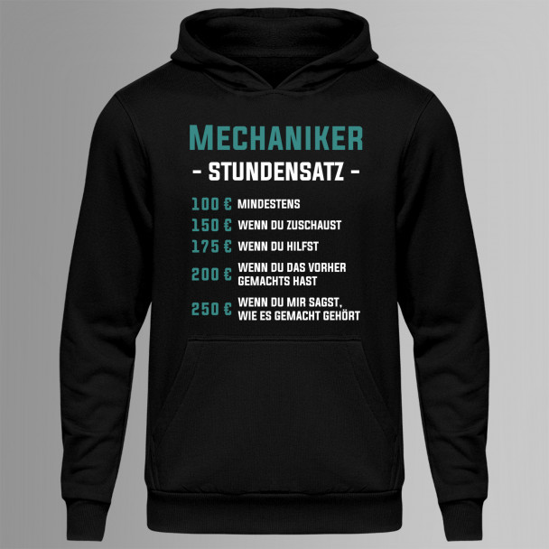 Mechaniker - Stundensatz - Herren-Sweatshirt mit Aufdruck