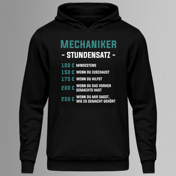 Mechaniker - Stundensatz - Herren-Sweatshirt mit Aufdruck