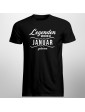 Legenden werden im Januar geboren - Herren t-shirt mit Aufdruck