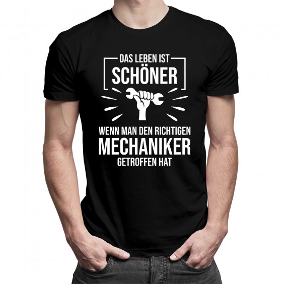  wenn man den richtigen Mechaniker getroffen hat - Herren t-shirt mit Aufdruck
