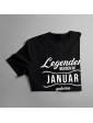 Legenden werden im Januar geboren - Herren t-shirt mit Aufdruck