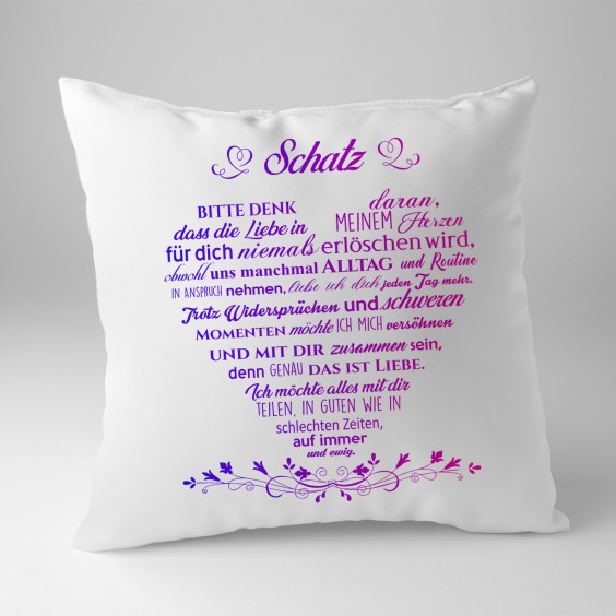 Schatz - Kissen mit Aufdruck - Kissen mit Aufdruck