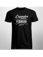 Legenden werden im Februar geboren - Herren t-shirt mit Aufdruck