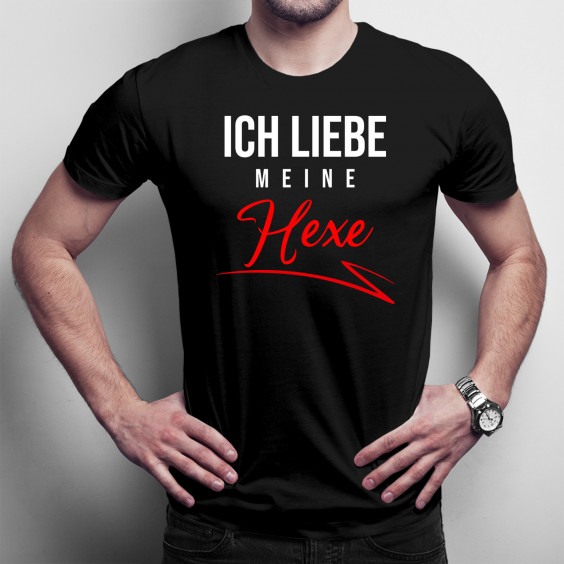 Ich liebe meine Hexe - Herren t-shirt mit Aufdruck