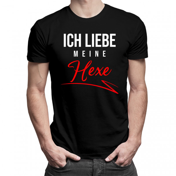 Ich liebe meine Hexe - Herren t-shirt mit Aufdruck