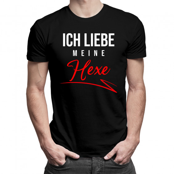 Ich liebe meine Hexe - Herren t-shirt mit Aufdruck