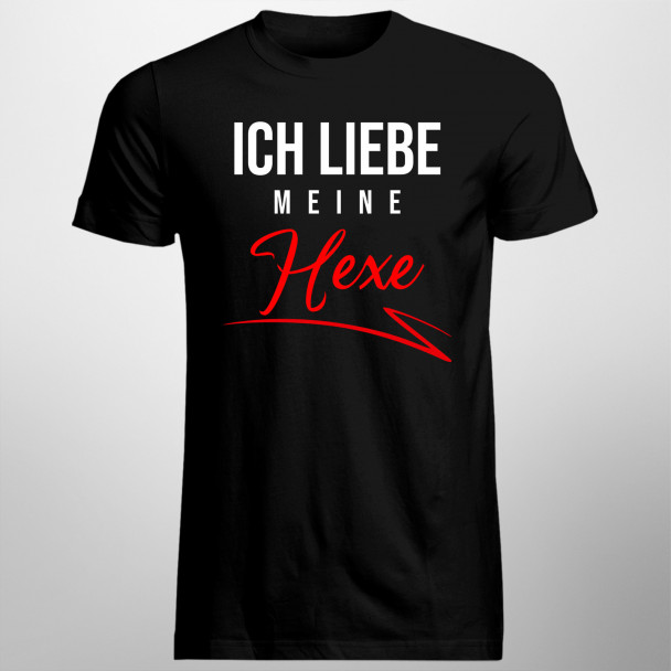 Ich liebe meine Hexe - Herren t-shirt mit Aufdruck
