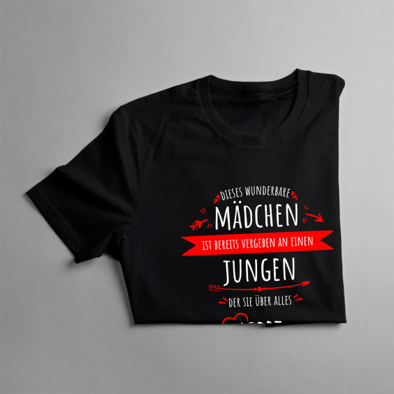 Dieses wunderbare Mädchen ist bereits vergeben - Damen t-shirt mit Aufdruck