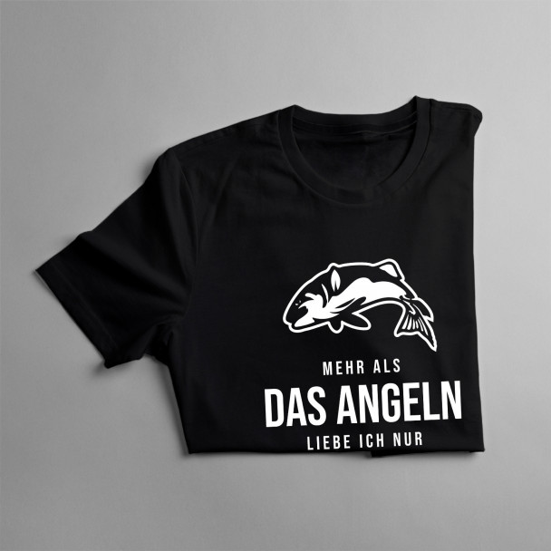 Mehr als das Angeln liebe ich nur meine Ehefrau - Herren t-shirt mit Aufdruck