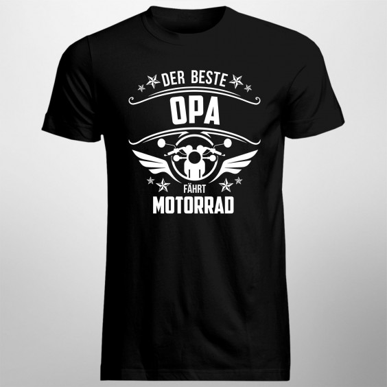 Der beste Opa fährt Motorrad - Herren t-shirt mit Aufdruck