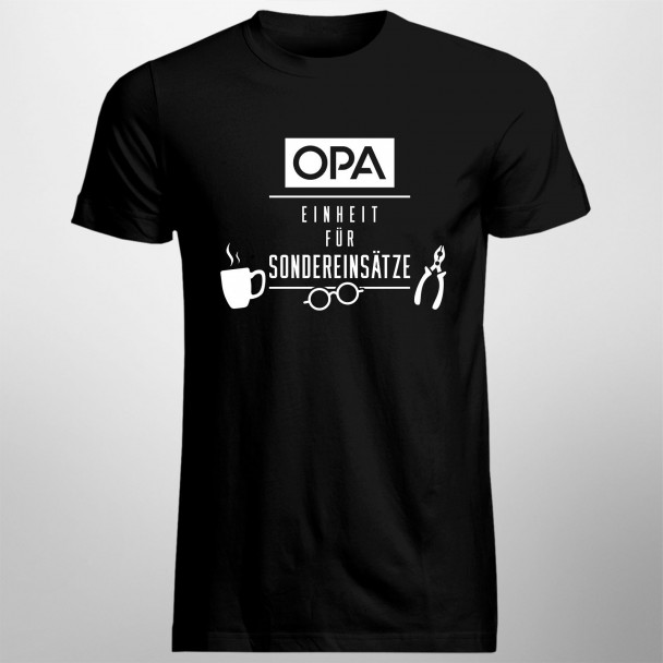 Opa – Einheit für Sondereinsätze - Herren t-shirt mit Aufdruck Opa – Einheit für Sondereinsätze - Herren t-shirt mit Aufdruck