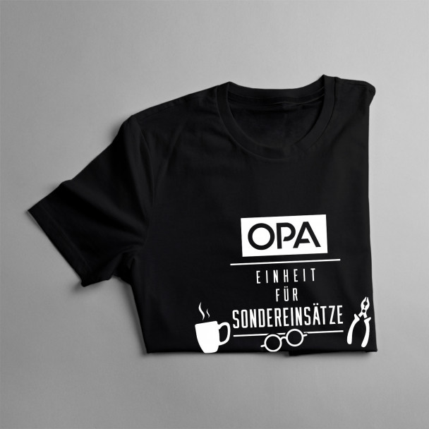 Opa – Einheit für Sondereinsätze - Herren t-shirt mit Aufdruck Opa – Einheit für Sondereinsätze - Herren t-shirt mit Aufdruck