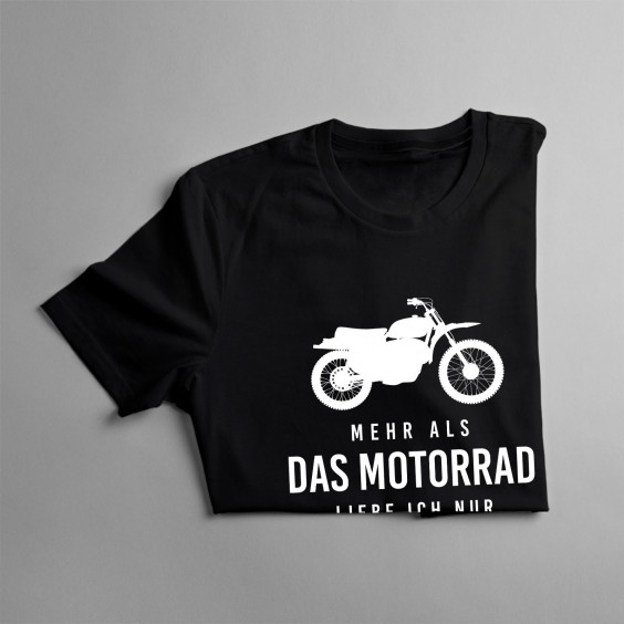 Mehr als das Motorrad liebe ich nur meine Ehefrau - Herren t-shirt mit Aufdruck