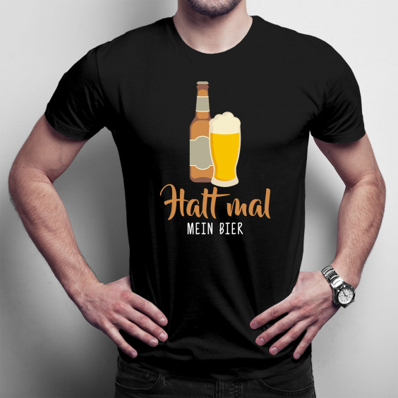 Halt mal mein Bier - Herren und Damen t-shirt mit Aufdruck
