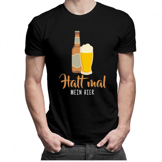 Halt mal mein Bier - Herren und Damen t-shirt mit Aufdruck