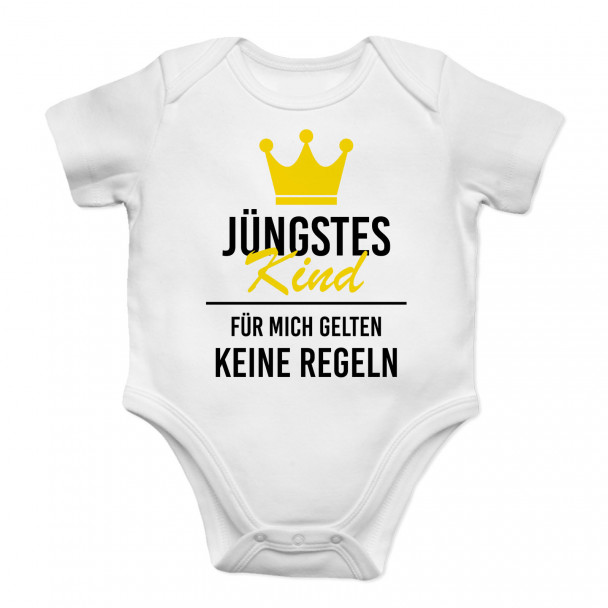 Jüngstes Kind - Säuglings-Body mit Aufdruck