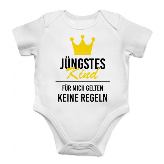 Jüngstes Kind - Säuglings-Body mit Aufdruck