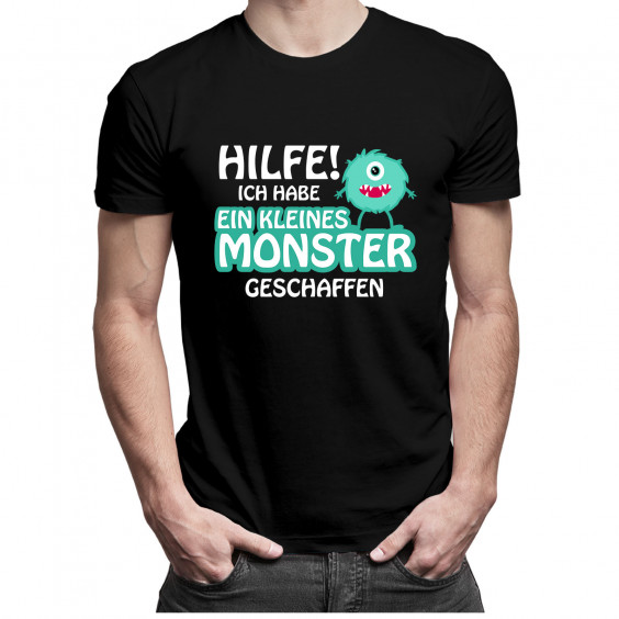 Hilfe! Ich habe ein kleines Monster geschaffen - Herren t-shirt mit Aufdruck