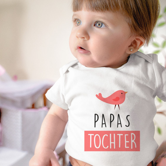 Papas Tochter - Säuglings-Body mit Aufdruck
