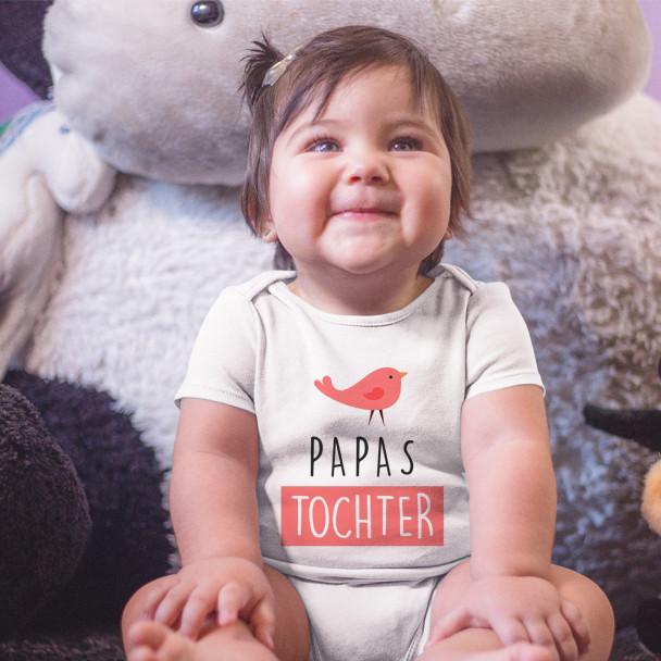 Papas Tochter - Säuglings-Body mit Aufdruck