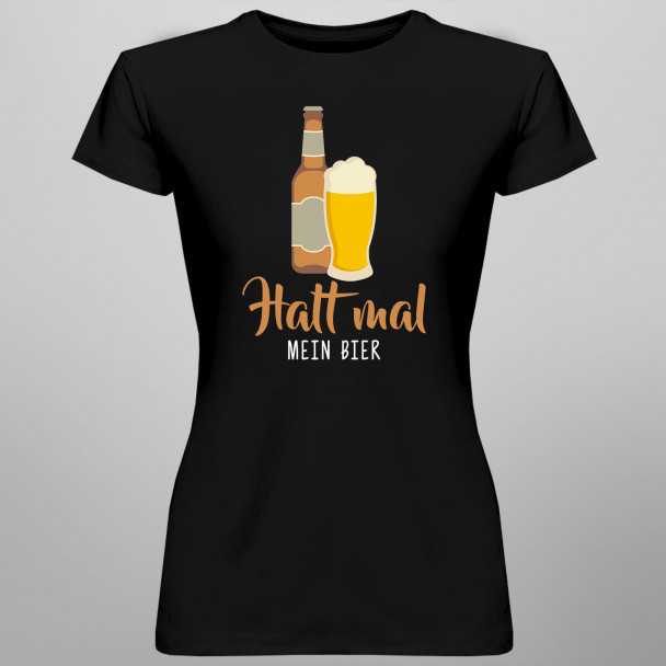 Halt mal mein Bier - Herren und Damen t-shirt mit Aufdruck Halt mal mein Bier - Herren und Damen t-shirt mit Aufdruck
