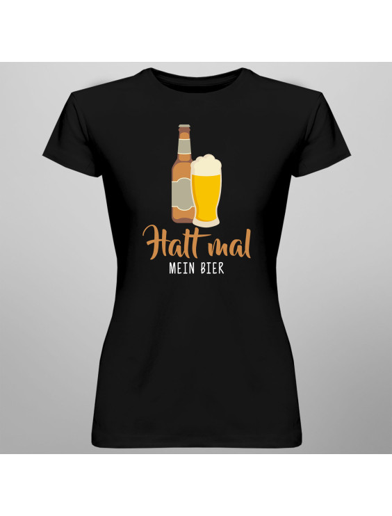 Halt mal mein Bier - Herren und Damen t-shirt mit Aufdruck