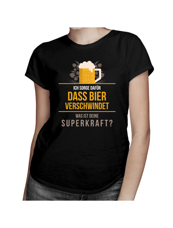  dass Bier verschwindet - Herren und Damen t-shirt mit Aufdruck